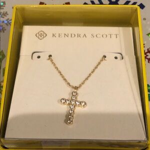 Kendra Scott Gold and Silver Cross Necklace